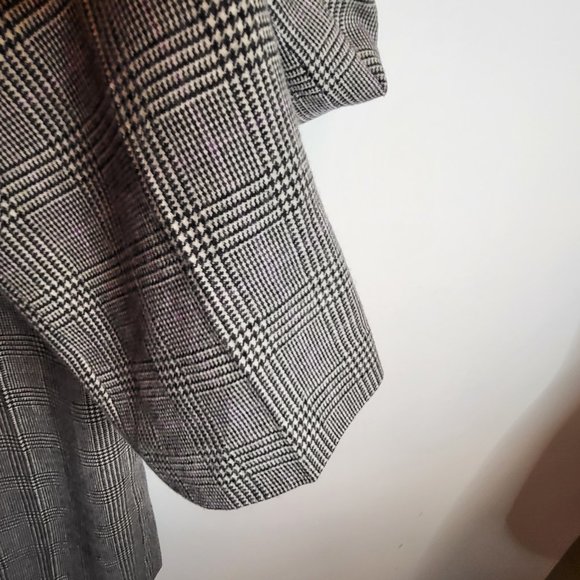 Lauren Ralph Lauren Petite 100% Wool Plaid Slacks. Sz. 8P, Black and Cream,Lined - Picture 5 of 6